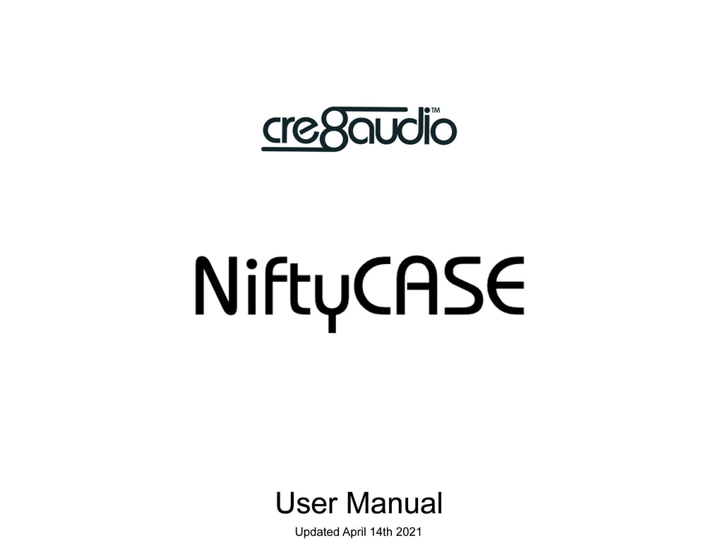 Cre8Audio NiftyCASE 日本語マニュアル