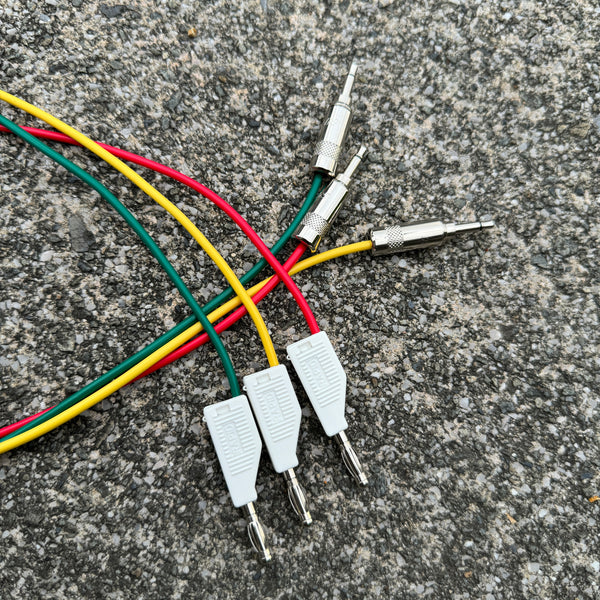 Single Banana-to-Minijack Interface Cables