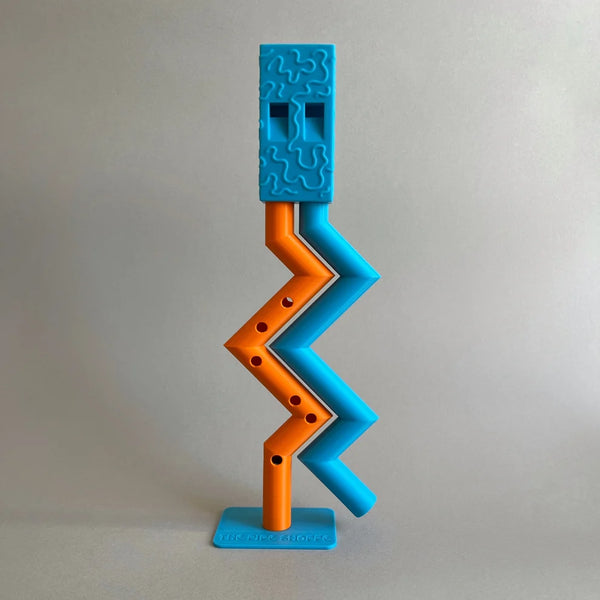 Blue Orange Zigzag