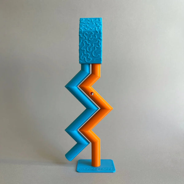 Blue Orange Zigzag